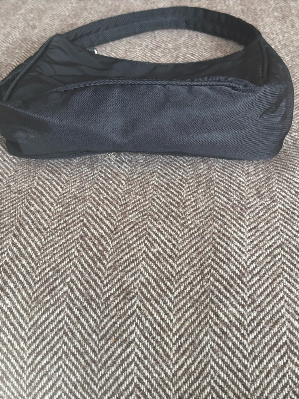 Prada Tessuto Black Nylon Vintage Mini Bag Black - Picture 6 of 11